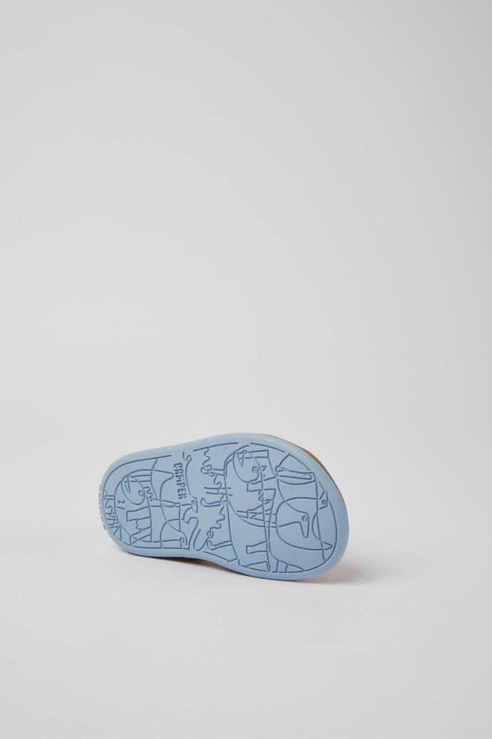 Bicho Red leather sandals for kids