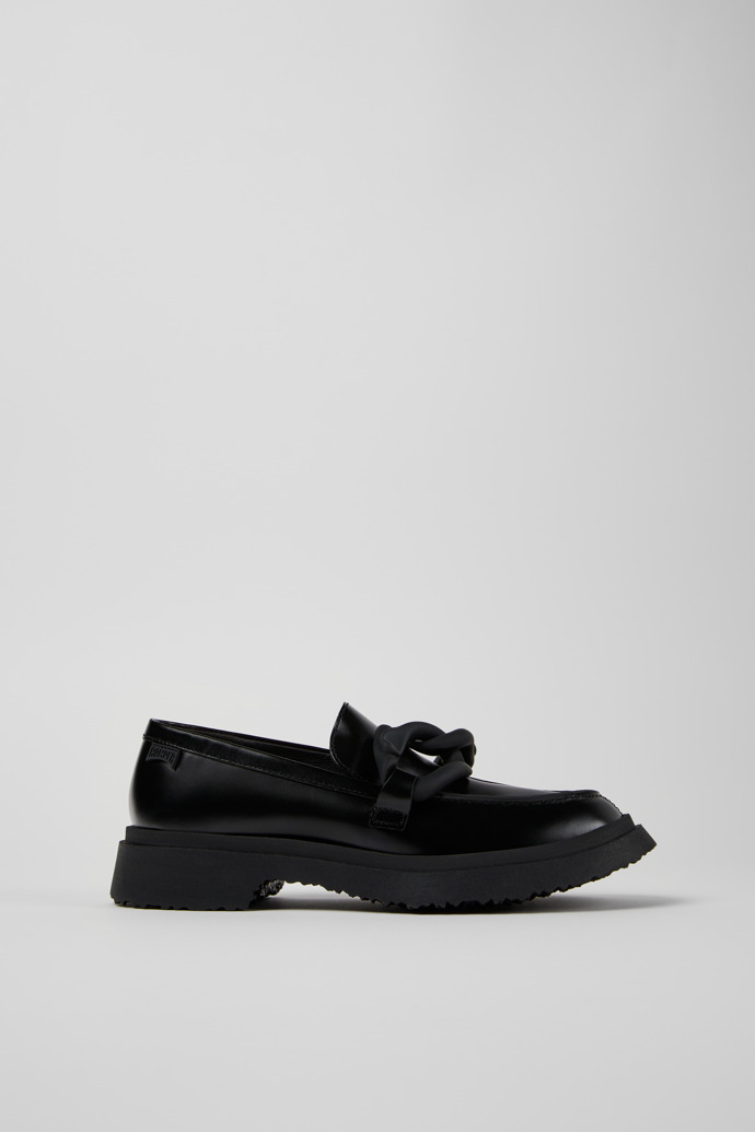 Walden Black Leather Women's Moccasin/Ballerina.