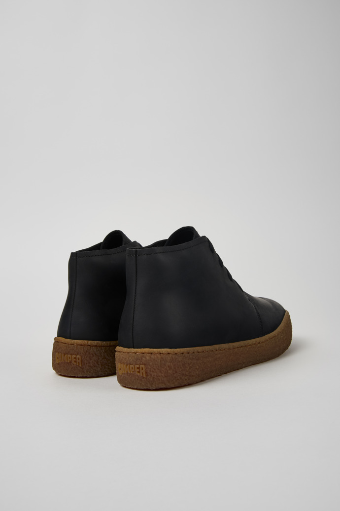 Peu Terreno Black Nubuck Desert Boot for Men