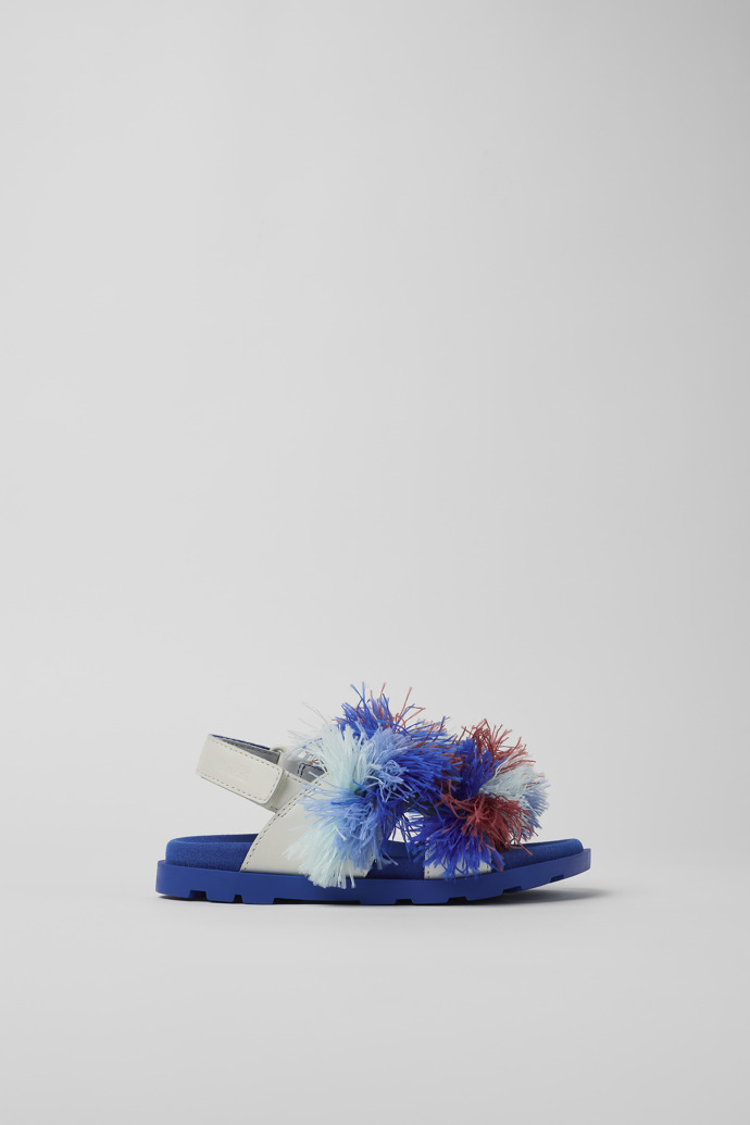 Twins White Leather Sandal