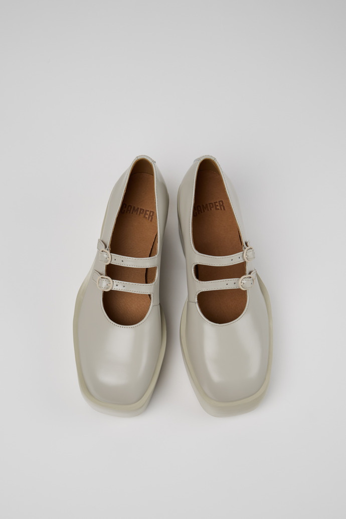 Billie Gray Leather Moccasins for Women.