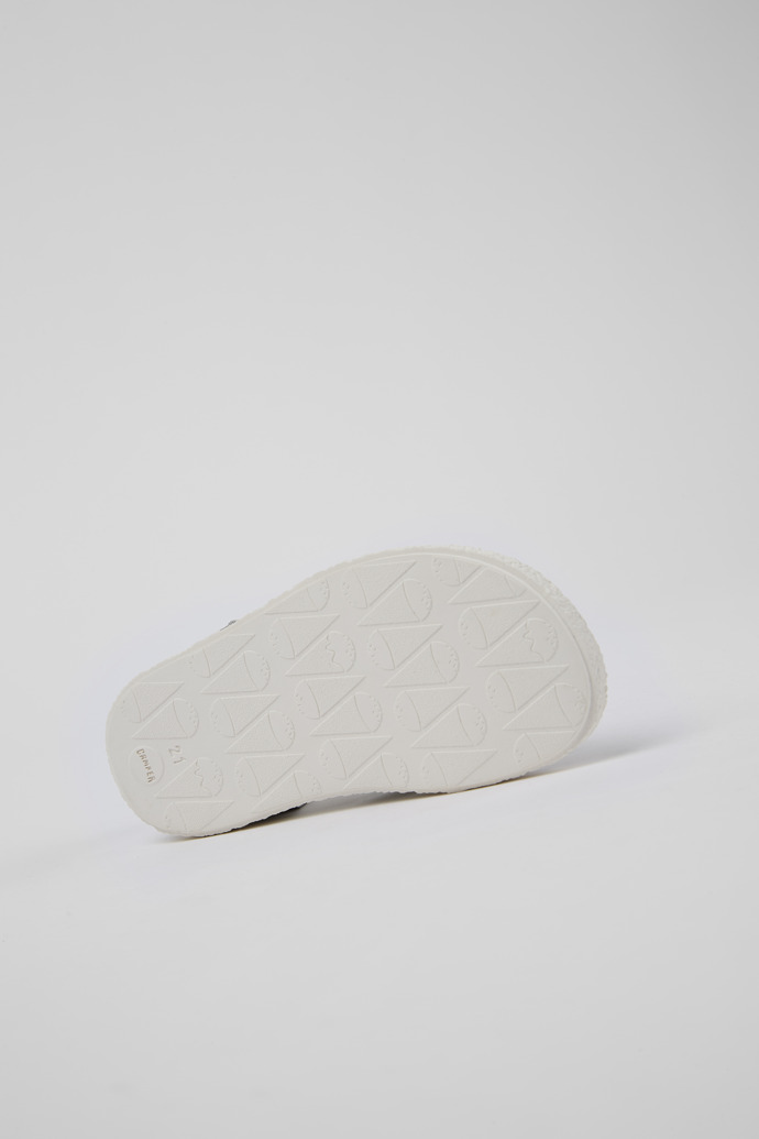 Twins Gray Leather Sandal