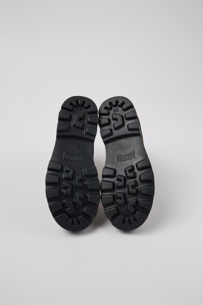 Brutus Brown leather Chelsea boots for kids