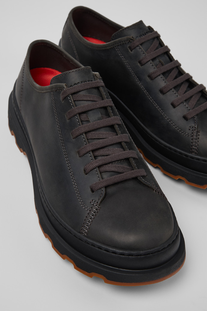 Brutus+ Gray Nubuck Shoes for Men.