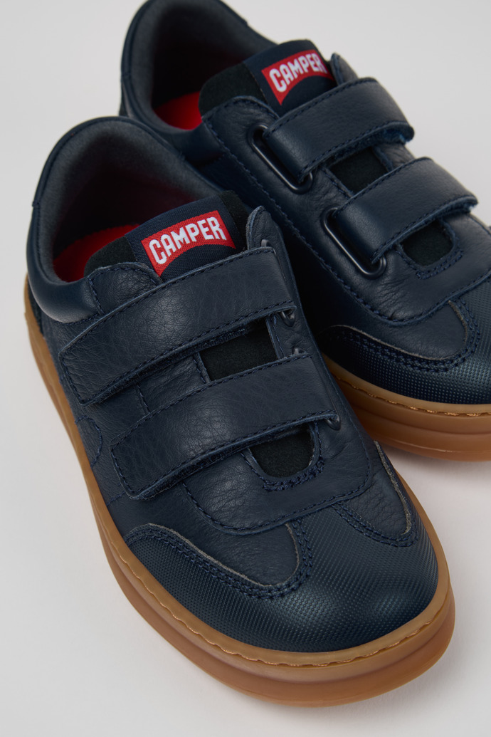 Runner Multicolor Leather and Nubuck Sneakers for Kids.