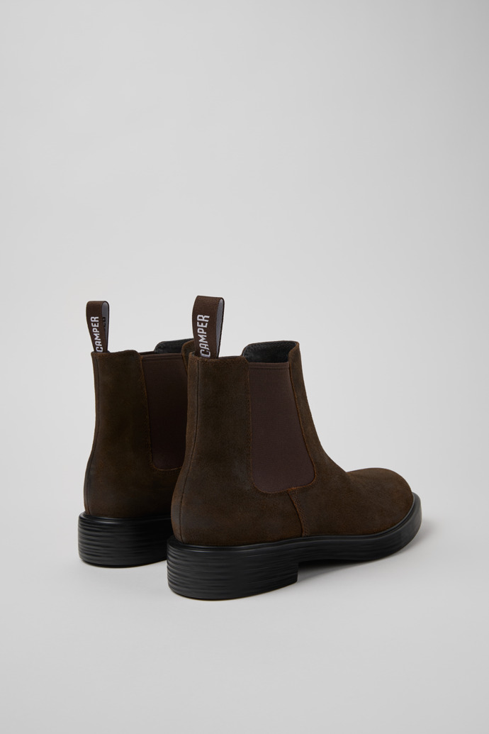 Dean Brown Nubuck Ankle Boots for Men.