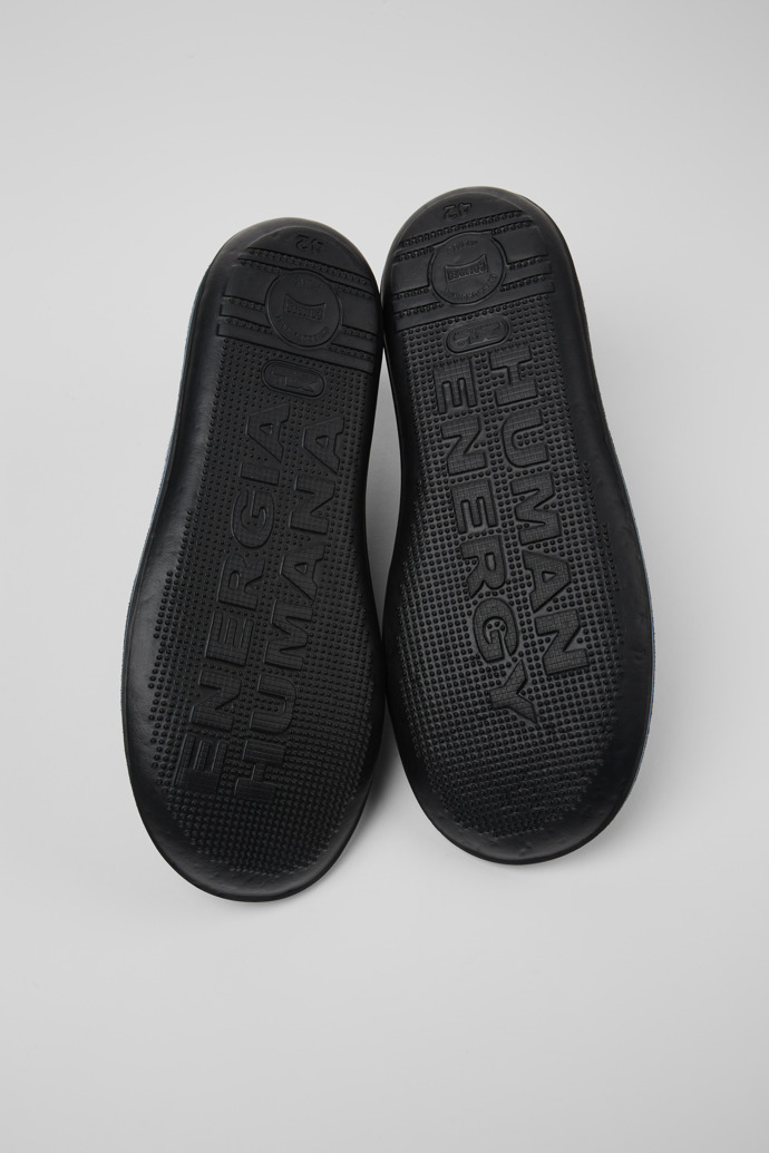 Beetle Blue TENCEL™ Mesh and Nubuck Ankle Boots for Men.