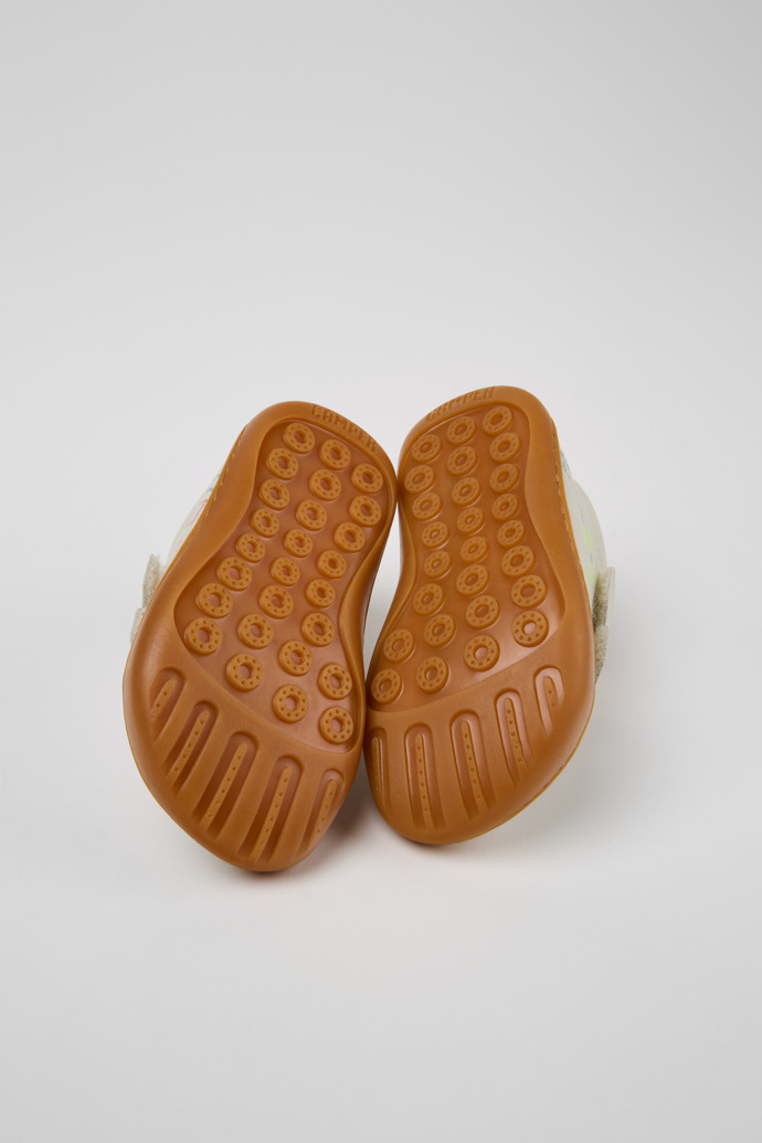 Twins White Leather Kids' Sneakers.