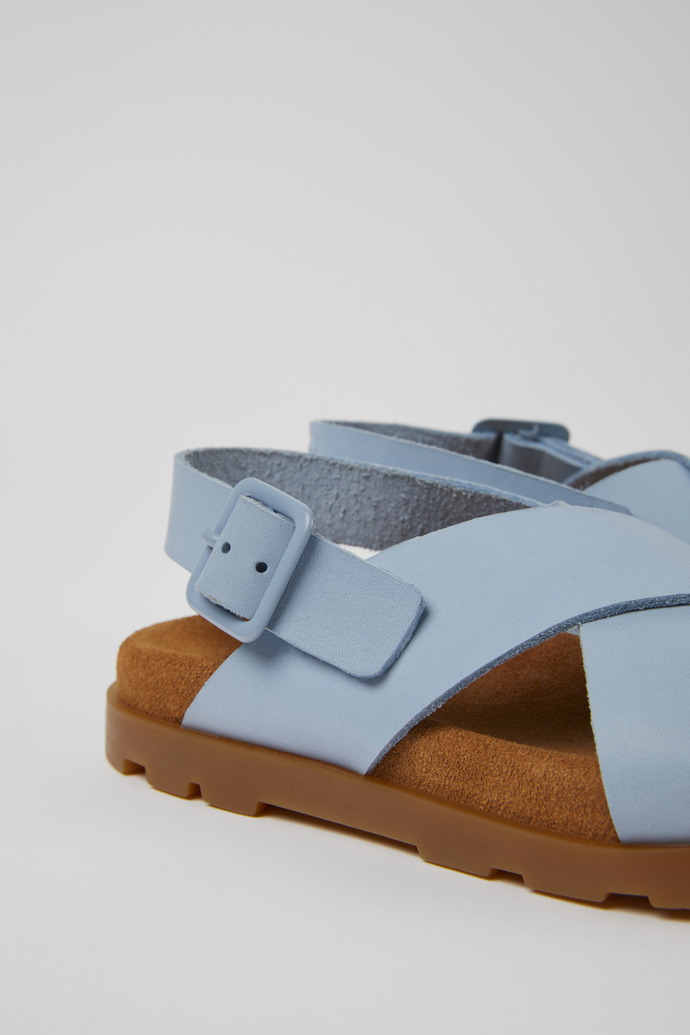 Brutus Sandal Blue leather sandals for kids