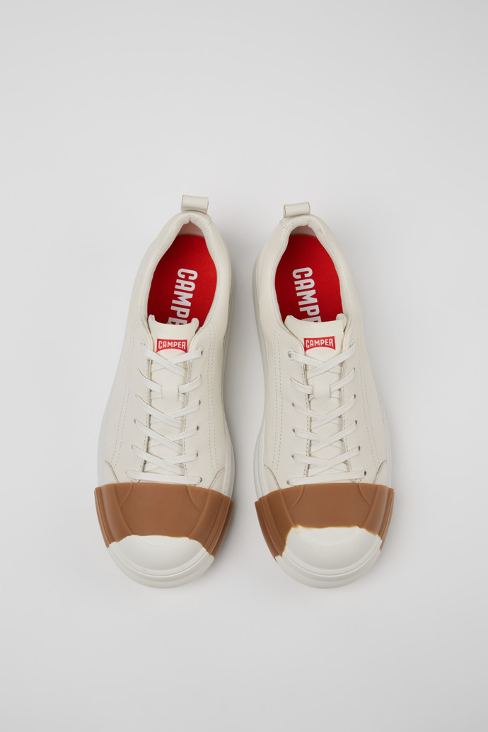 Junction Runner White Leather Men's Sneakers.