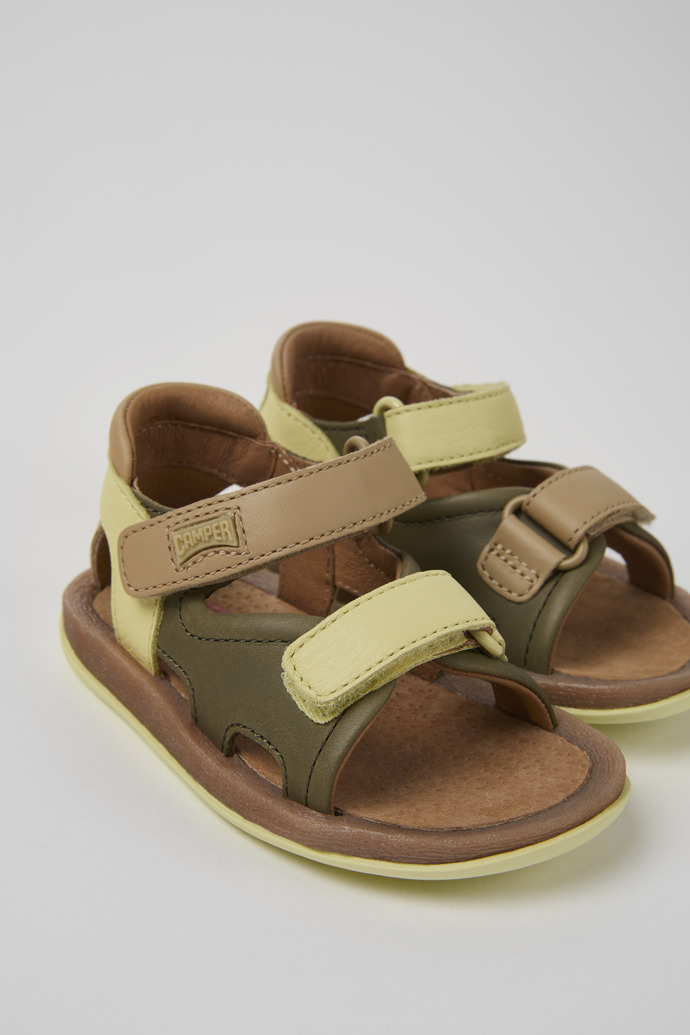 Twins Multicolor Leather Sandals for Kids.