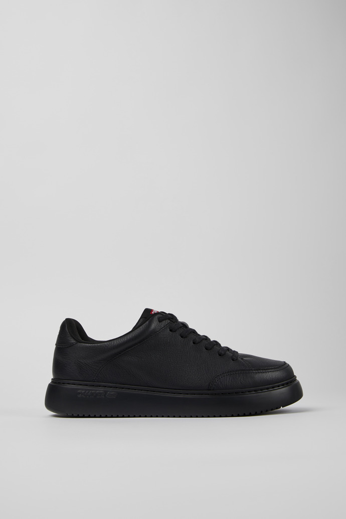 Runner K21 Black Leather Sneakers for Men.