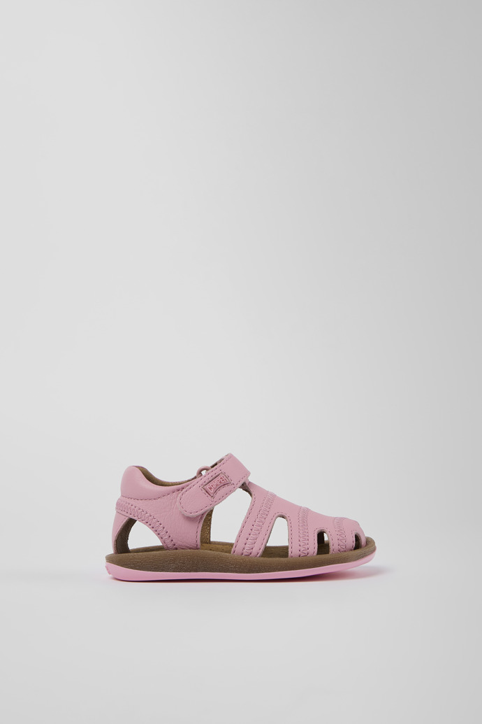 Bicho Pink Leather Sandal