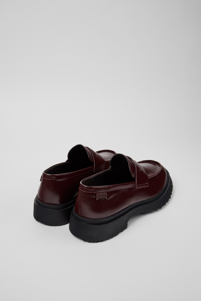 Walden Burgundy Leather Moccasins for Men.