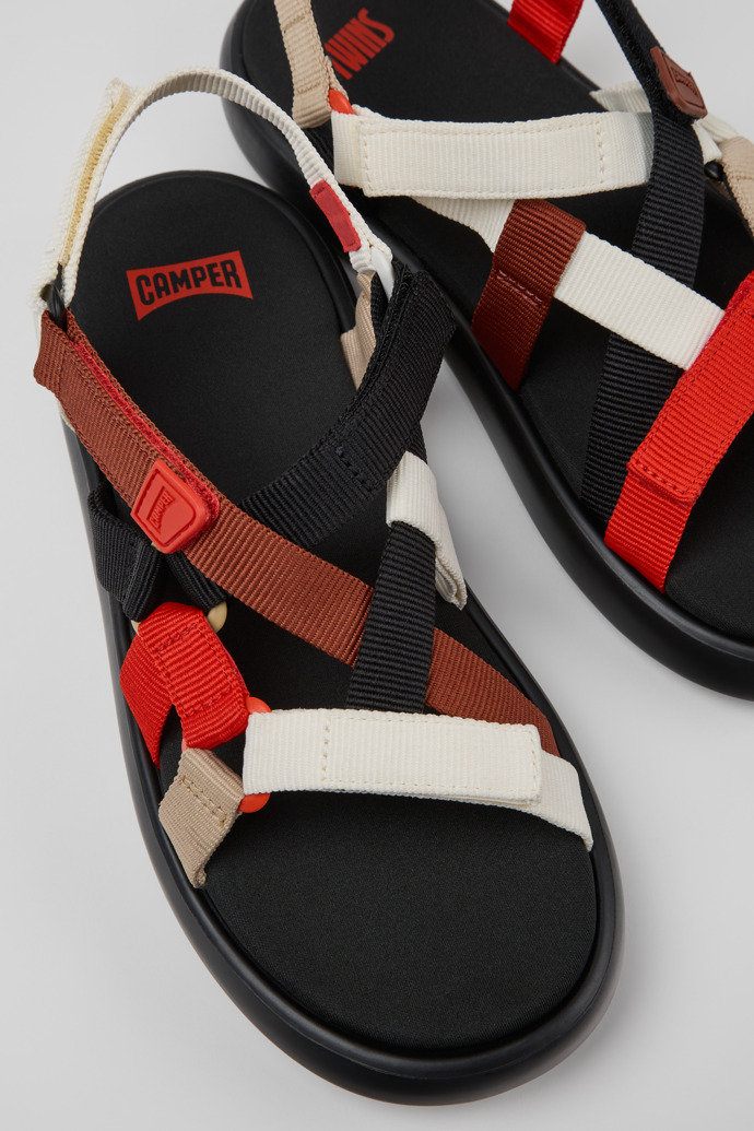 Twins Multicolor Recycled PET Sandals for Men.