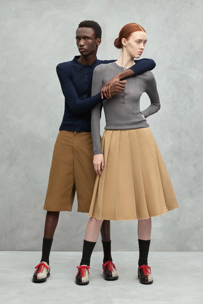 Twins Multicolored leather shoe for men