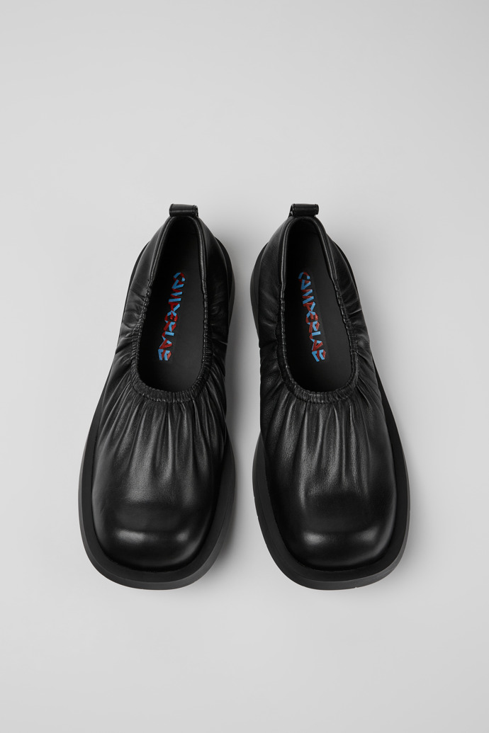 MIL 1978 Black leather ballerinas