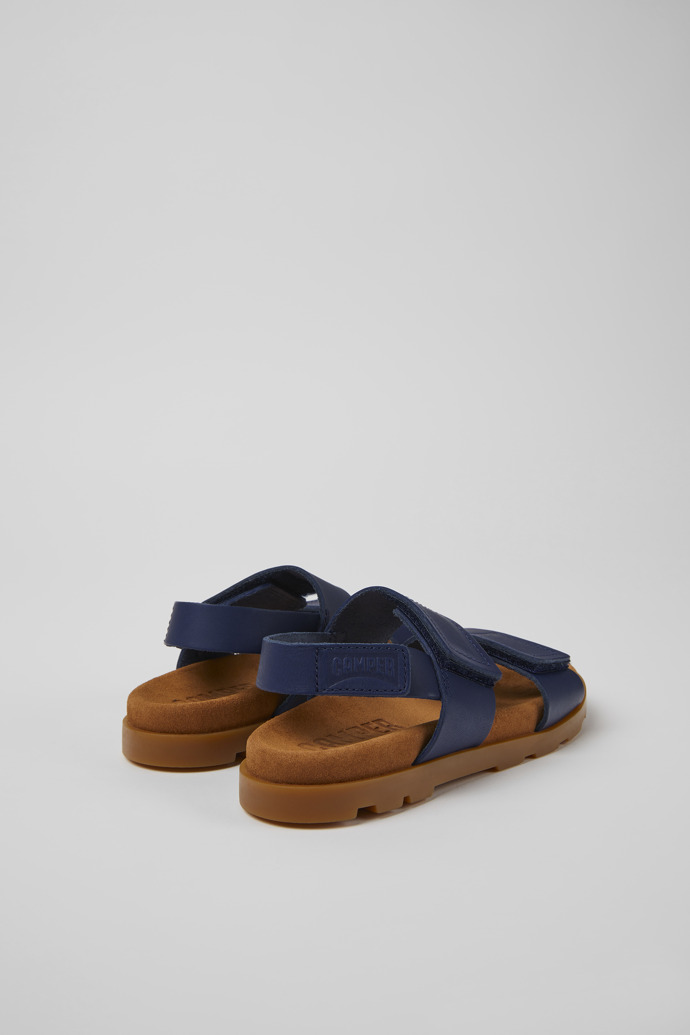 Brutus Sandal Navy blue leather sandals for kids