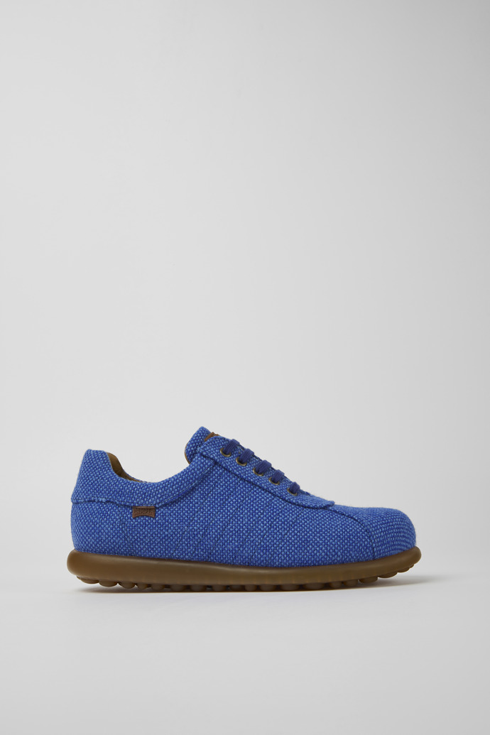 Pelotas Blue wool, viscose, and leather shoes for men