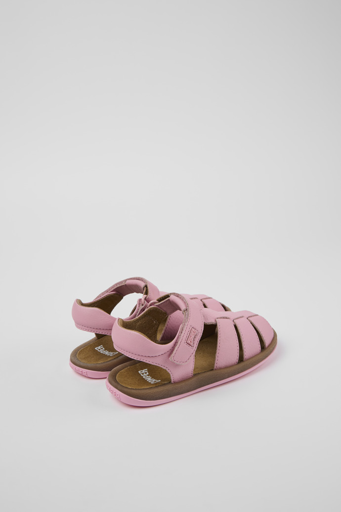 Bicho Pink Leather Sandal