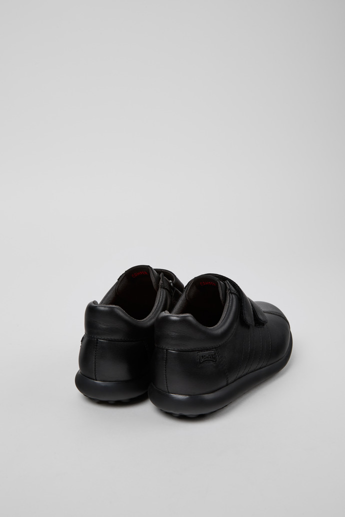 Pelotas Black Leather and Textile Shoes for Kids.