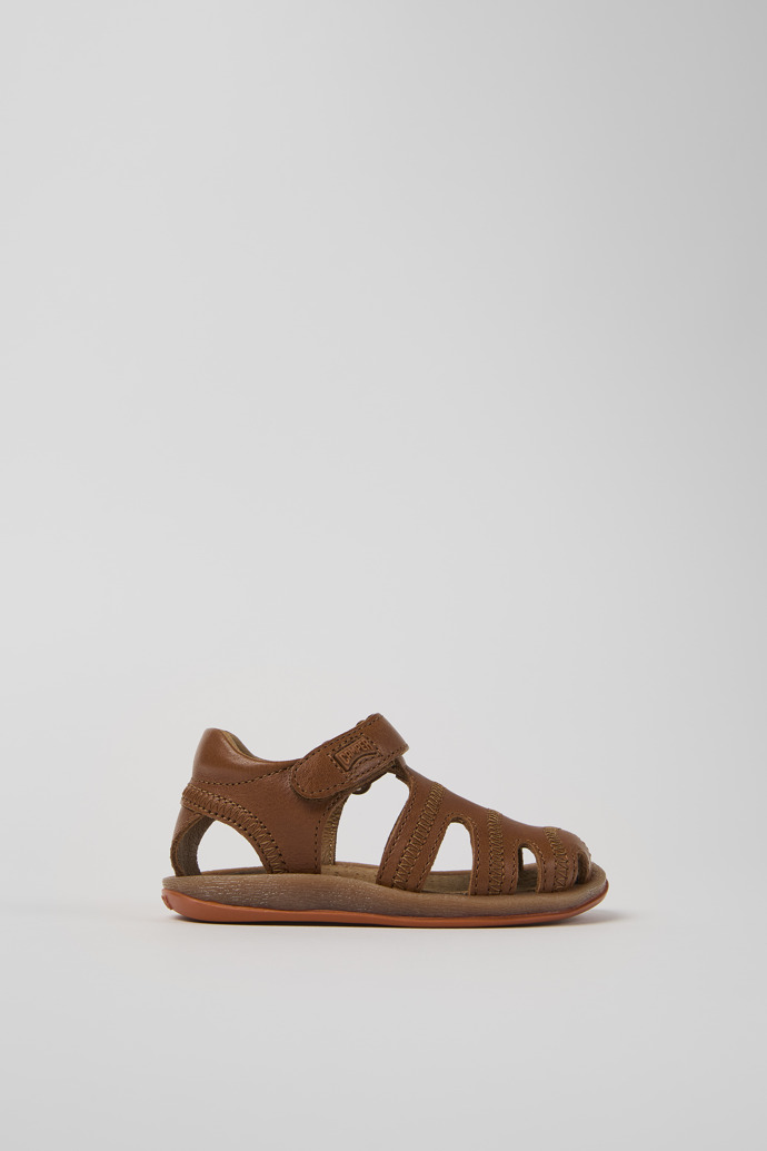 Bicho Brown Leather Kids' Sandals.