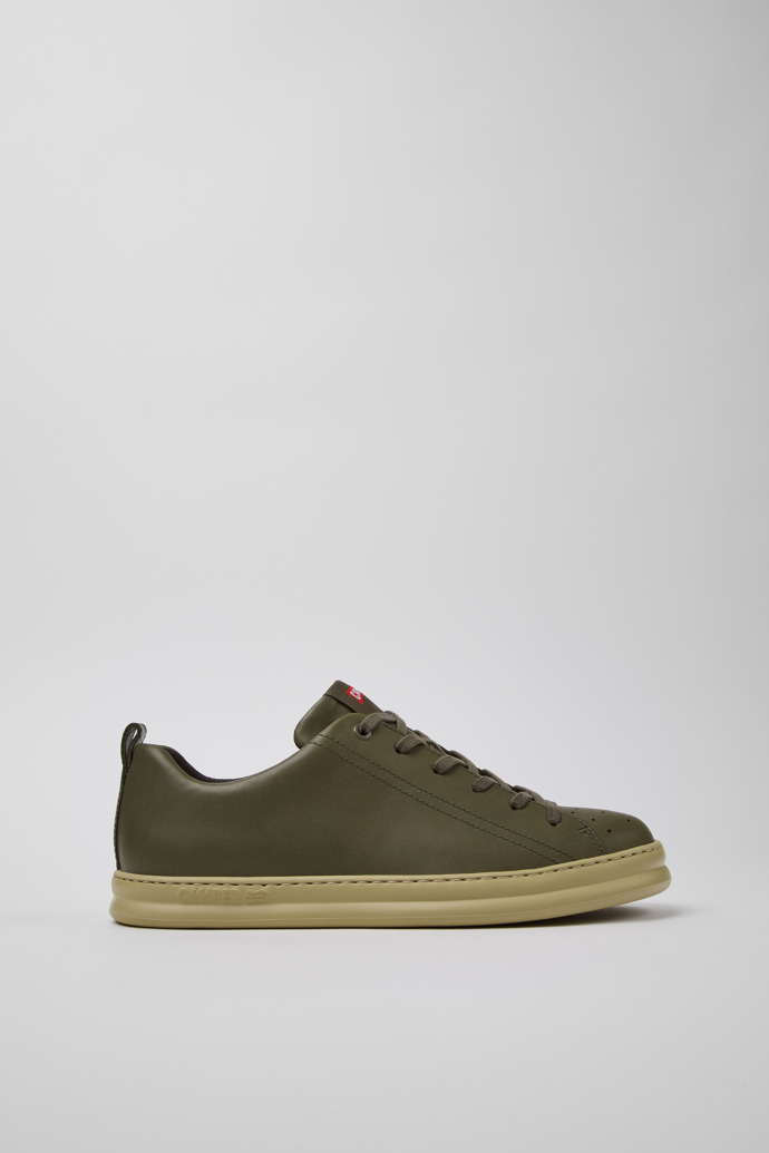 Runner Green Leather Men's Sneakers.