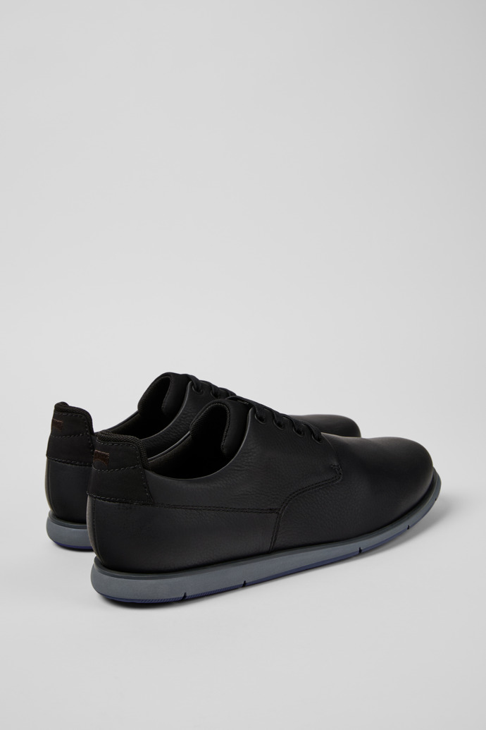 Smith Black Leather and Textile Shoes for Men.