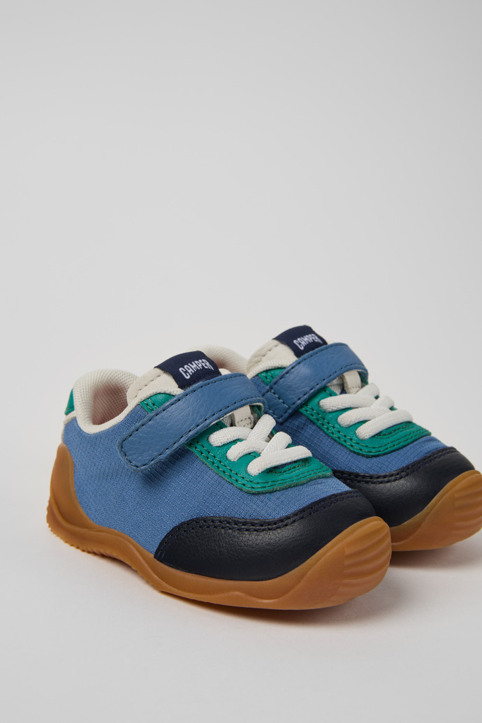 Dadda Multicolor Textile and Leather Sneakers for Kids.