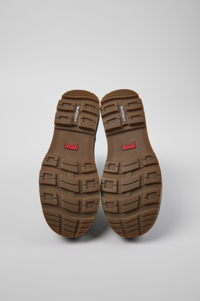 Brutus Trek MICHELIN Green-gray nubuck ankle boots for men