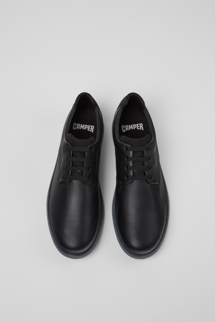 Smith Black Leather and Textile Shoes for Men.