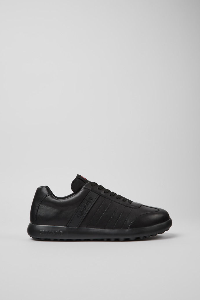 Pelotas XLF Black Leather Sneakers for Men.