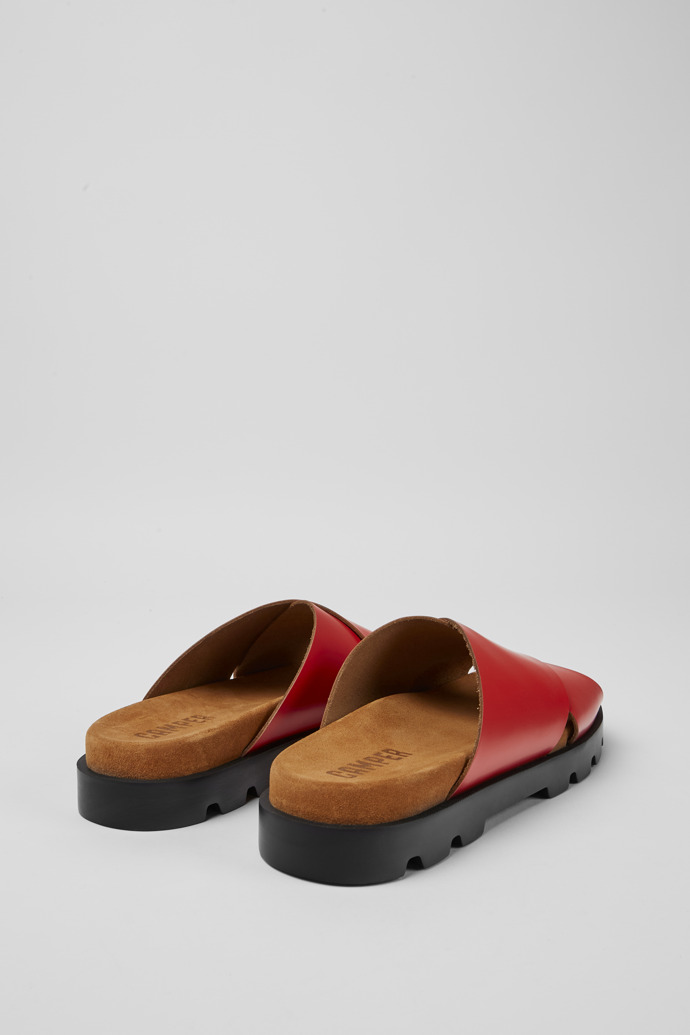 Brutus Sandal Red leather sandals for women