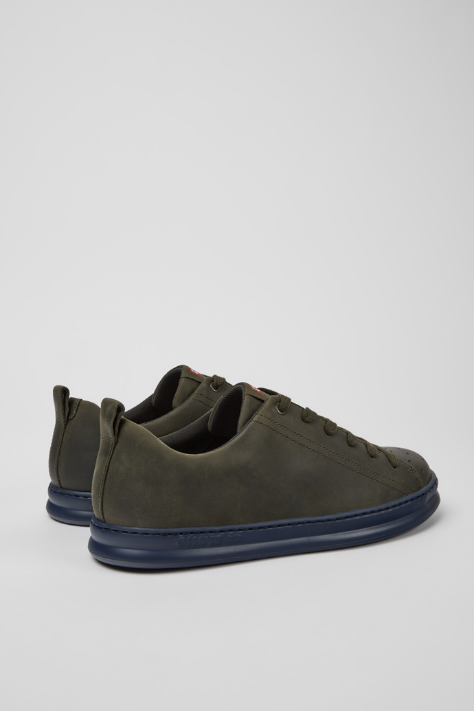 Runner Green leather sneakers for men