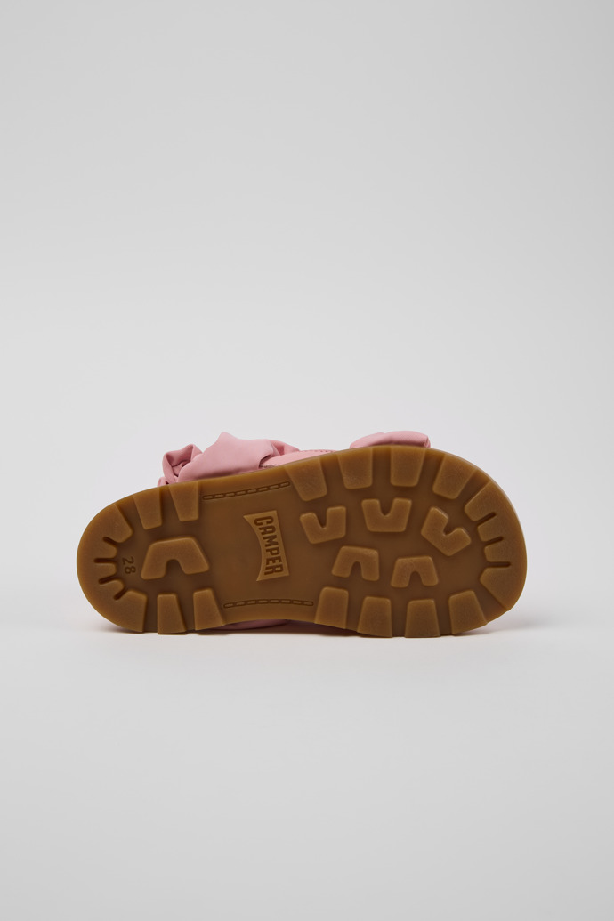 Brutus Sandal Pink Leather and Recycled PET Sandals for Kids.