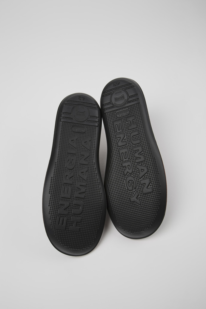 Beetle Black Leather Shoes for Men.