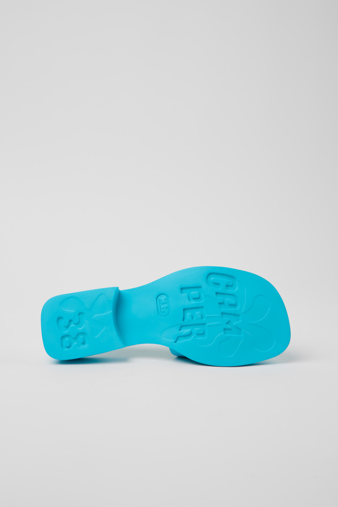 Dana Blue Leather Sandals for Women.