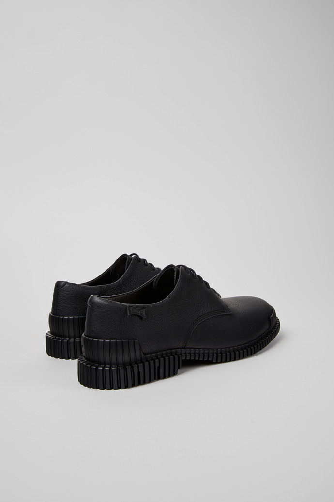 Pix Black Leather Shoes for Men.