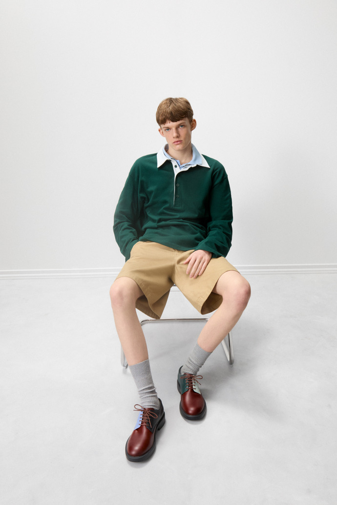 Twins Multicolor Leather Shoes for Men.