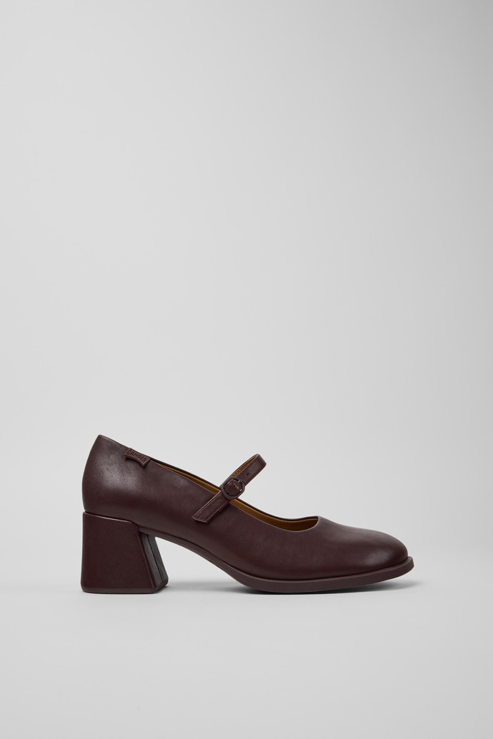 Kora Burgundy Leather Moccasins for Women.