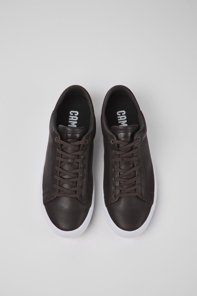 Andratx Brown leather sneakers for men