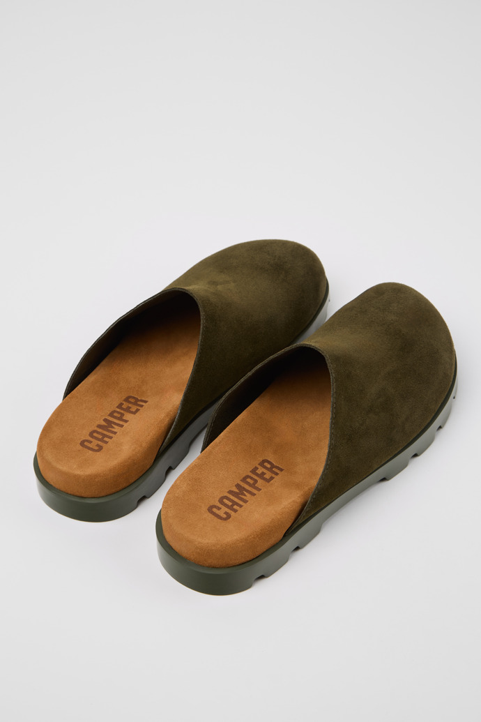 Brutus Sandal Green Nubuck Sandals for Men.