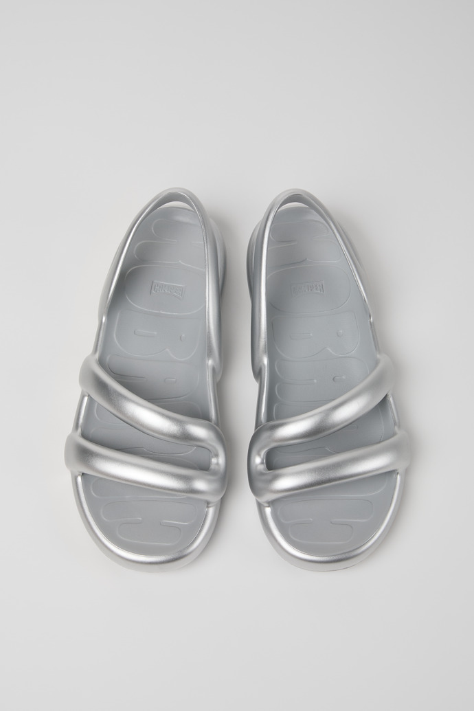 Kobarah Flat Silver Sandals.