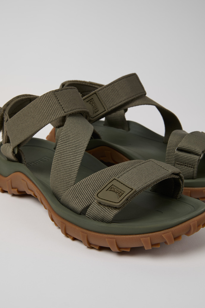 Drift Trail Sandal Green Recycled PET Sandals for Men.