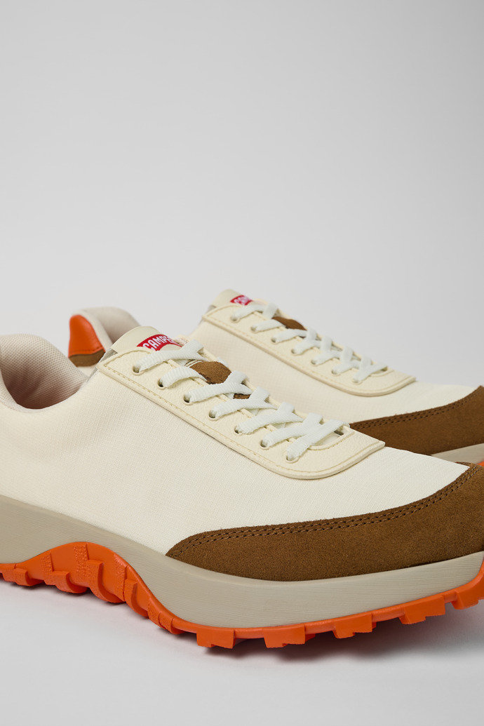 Drift Trail VIBRAM White Textile/Nubuck Sneaker for Men