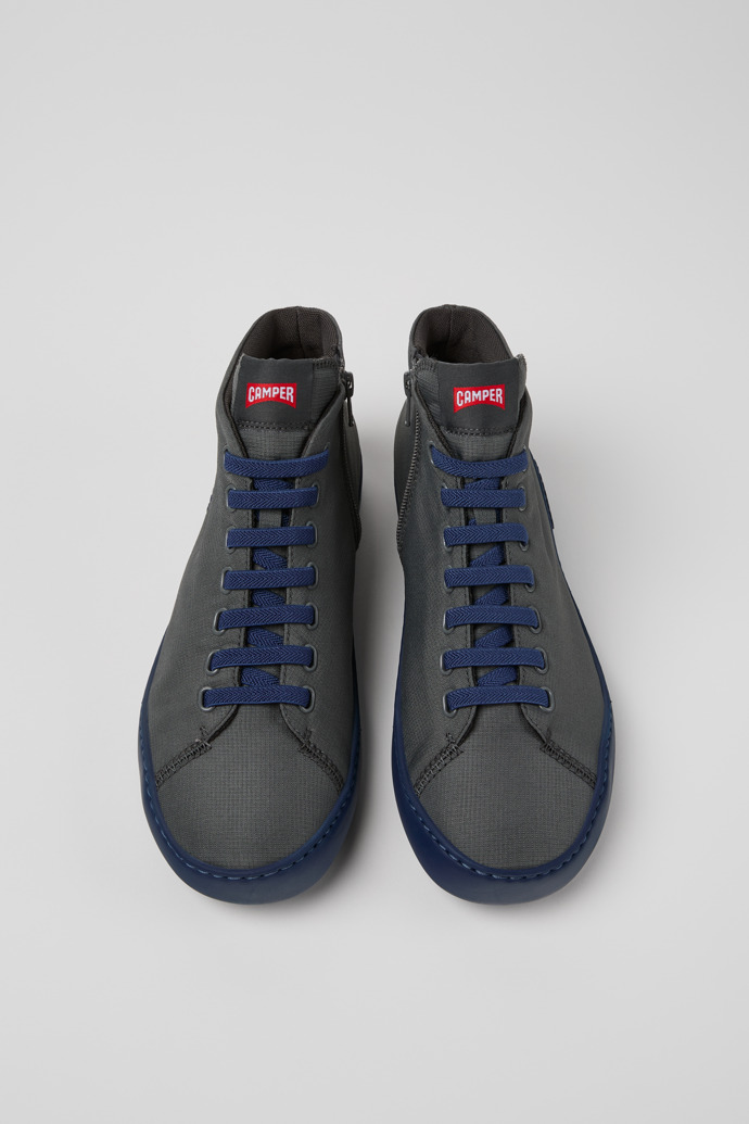Peu Touring Gray Textile Sneaker Boots for Men.