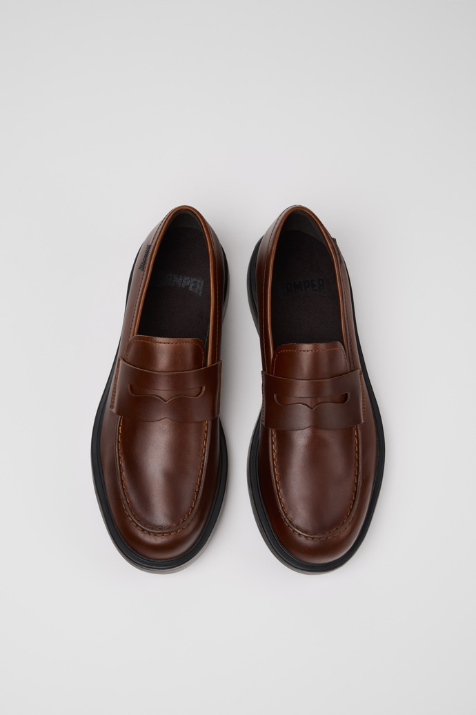 Dean Brown Leather Moccasins for Men.