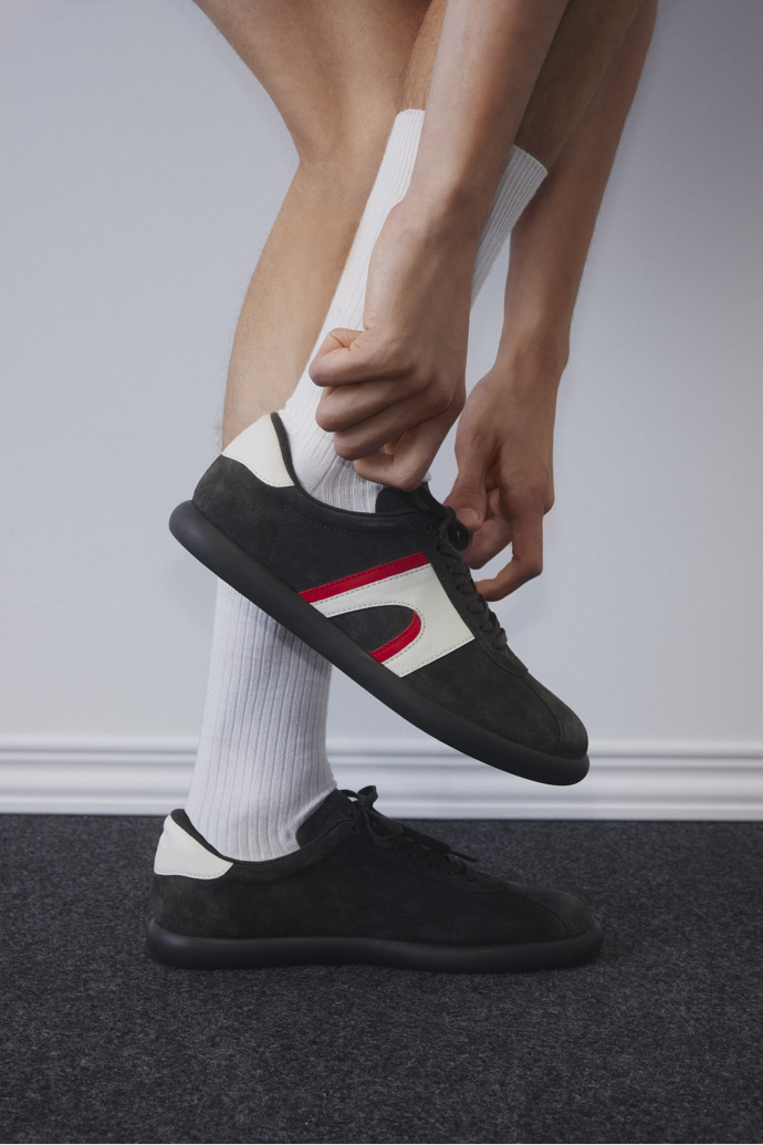 Pelotas Soller Multicolor Nubuck and Leather Sneakers for Men.