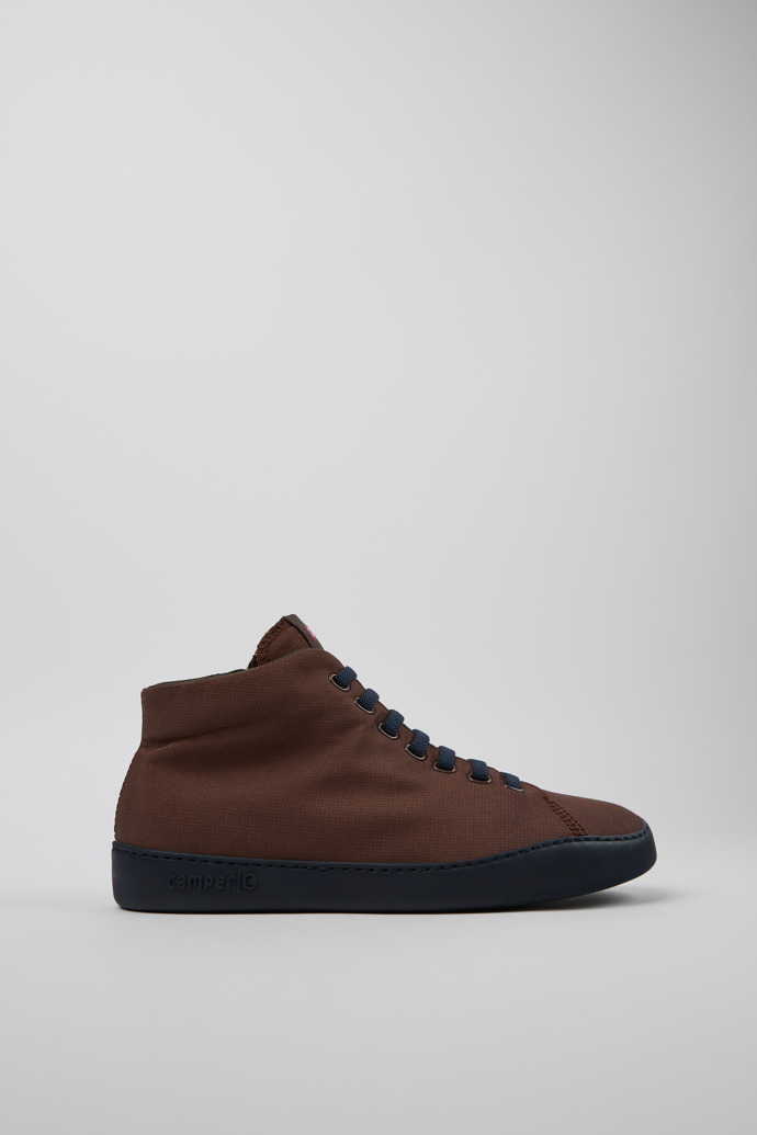 Peu Touring Brown Recycled PET Sneaker Boots for Men.