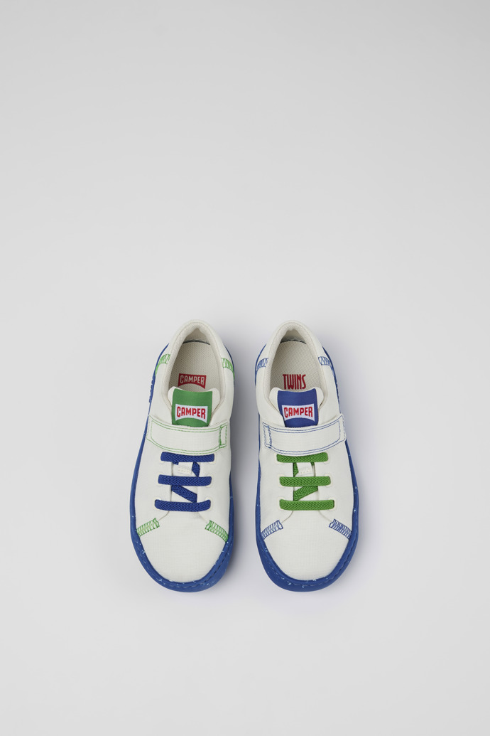 Twins White Textile Slip-on